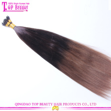 Top belleza cabello oferta pelo chino Rubio 100 queratina con punta de extensión del pelo humano